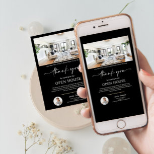 Foto Real Estate Open House Script Tarjeta de agra