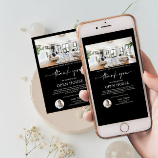 Foto Real Estate Open House Script Tarjeta de agra