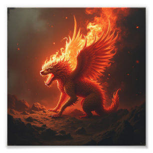 Foto realismo rojo que quema llamas