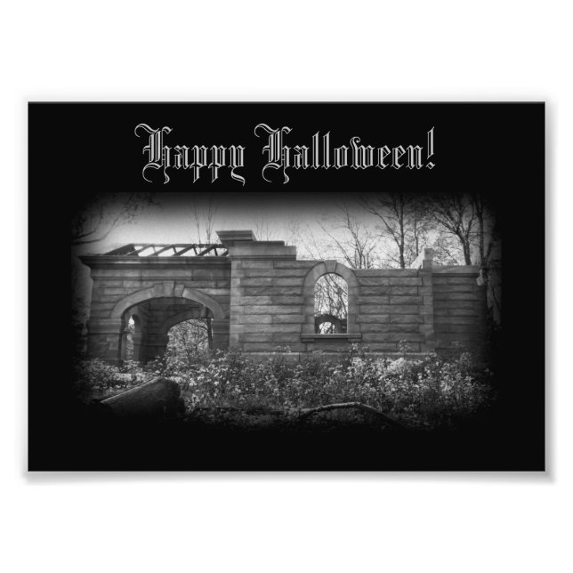 Foto Recibiendo a la tumba ruina Feliz Halloween (Frente)