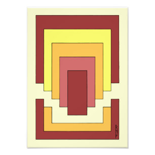 Foto Rectángulo Resumen multicolor (estilo 70)