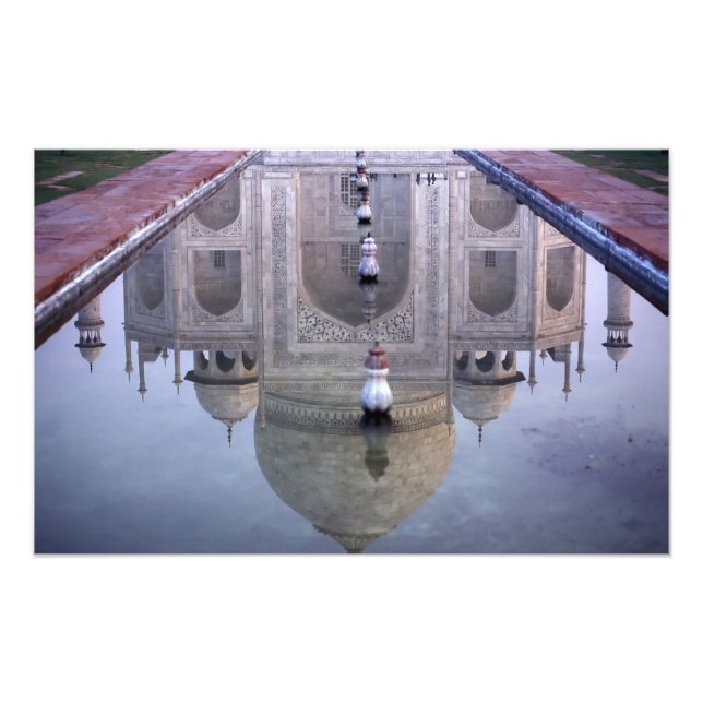 Foto reflejo del Taj Mahal, Agra, Uttar Pradesh, (Frente)