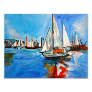 Foto Reflejos del Puerto de la Regata de Vela