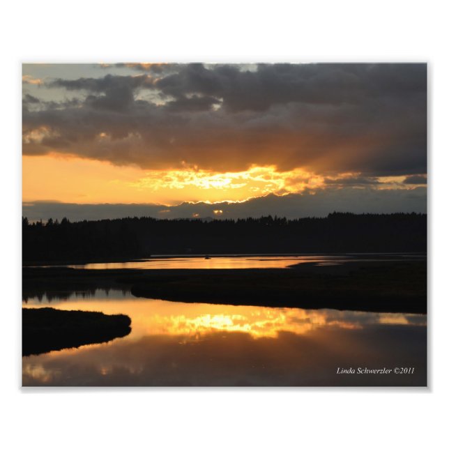 Foto Reflexión del atardecer 8X10 (Frente)