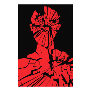 Foto Reflexión roja destrozada