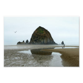 Foto Reflexión sobre el peñón de Haystack, playa de Can