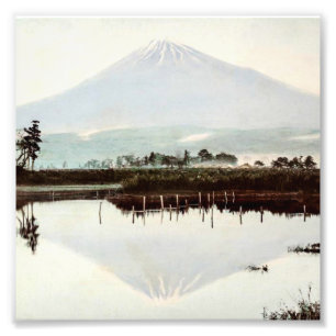 Foto Reflexiones del monte Fuji en el lago viejo
