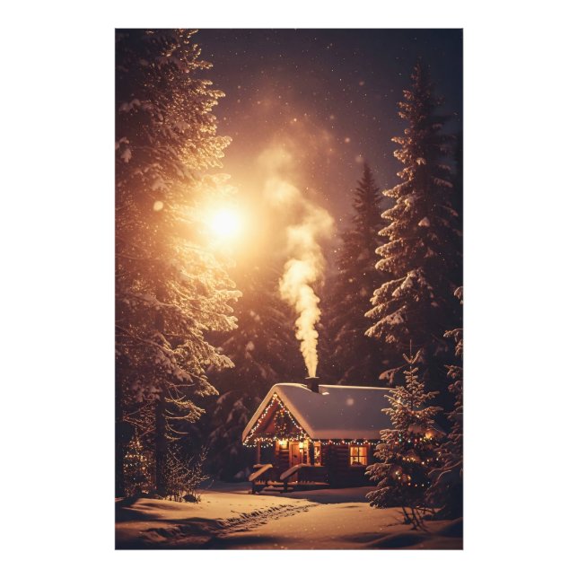Foto Refugio de Navidad Iluminado (Frente)