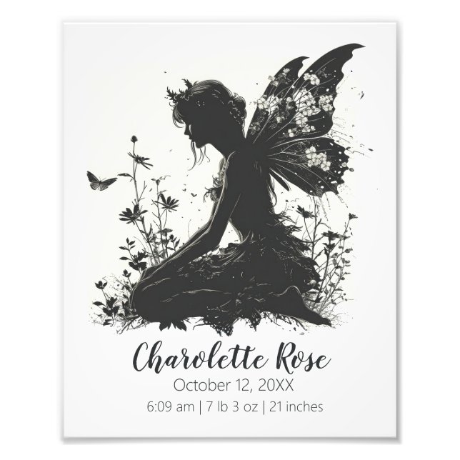 Foto Regalo de Baby Shower de cuento de hadas | Poster  (Frente)