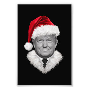 Foto Regalo de gorro de Santa divertido de Donald Trump
