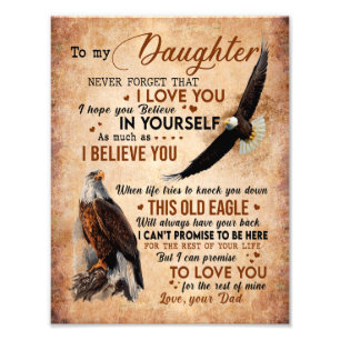 Foto Regalo de hija Carta A Mi Hija De Papá