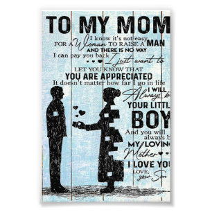 Foto Regalo De Hijo A Mamá, Carta Personalizada A Mi R