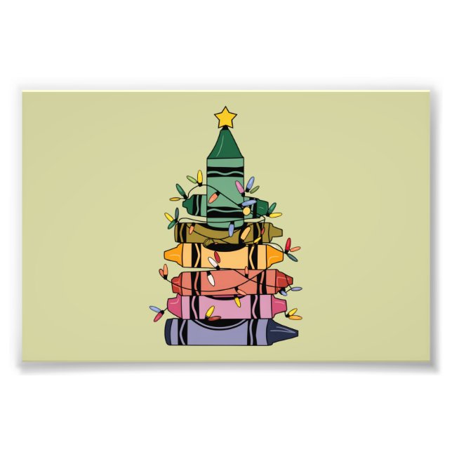 Foto Regalo de vida del profesor de árbol de Navidad (Frente)