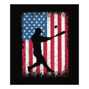 Foto Regalo del equipo de béisbol con bandera estadouni