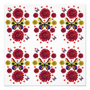 Foto Regalo Floral Personalizado de Mariposa de Primave
