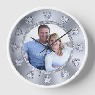 Foto, regalo personalizado del Boda del reloj de p
