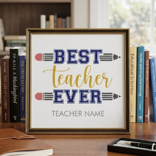 Foto Regalo Personalizado Mejor Profesor de Todos los T