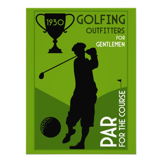 Foto Regalo único de golf de época (Frente)