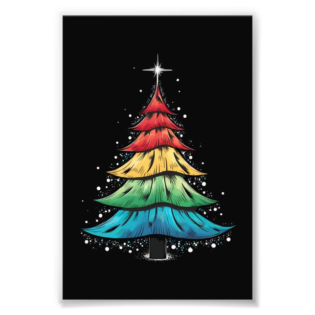 Foto Regalos de árbol de navidad gay con la bandera arc (Frente)