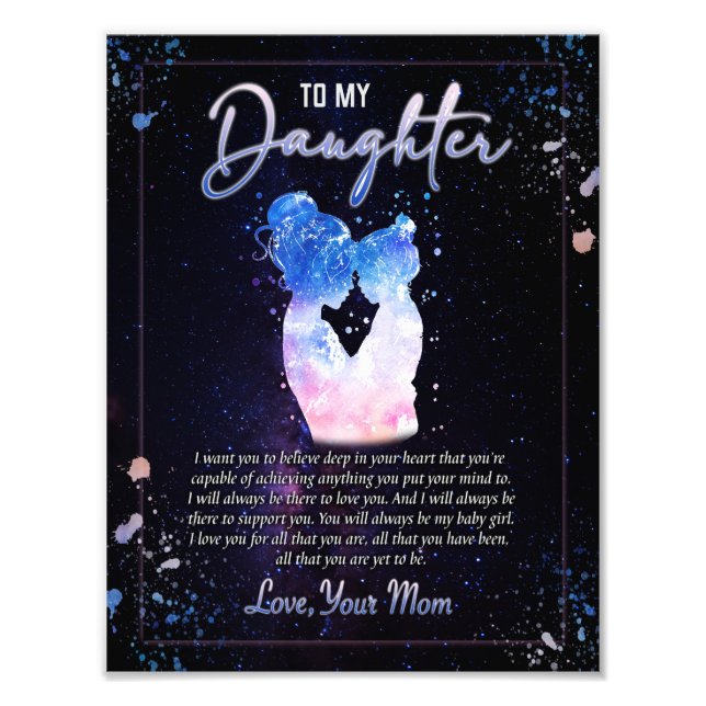 Foto Regalos para la hija | Carta A Mi Hija De Mamá (Frente)