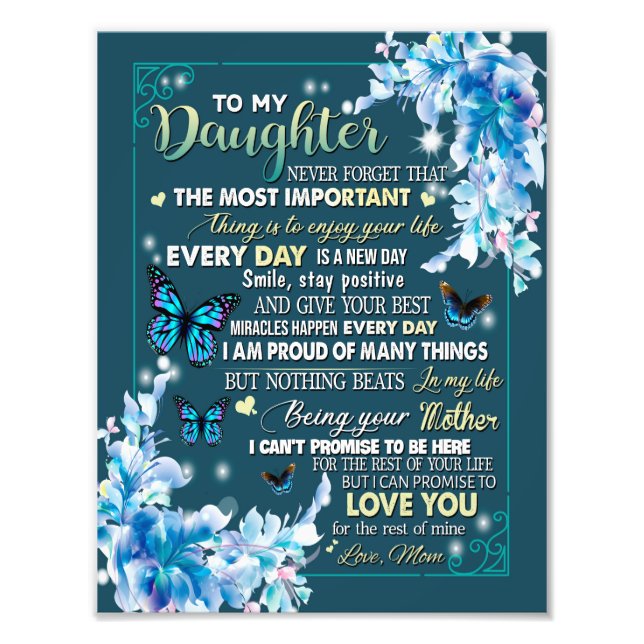 Foto Regalos para la hija | Carta A Mi Hija De Papá (Frente)