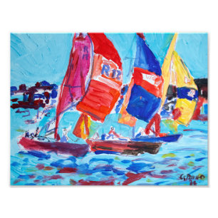 Foto Regata de Vela Vibrante Expresionista