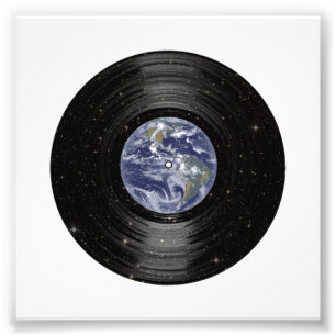 Foto Registro de Vinil LP de la Tierra en el Espacio