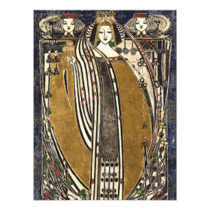 Foto Reina de clubes por Margaret Macdonald Mackintosh