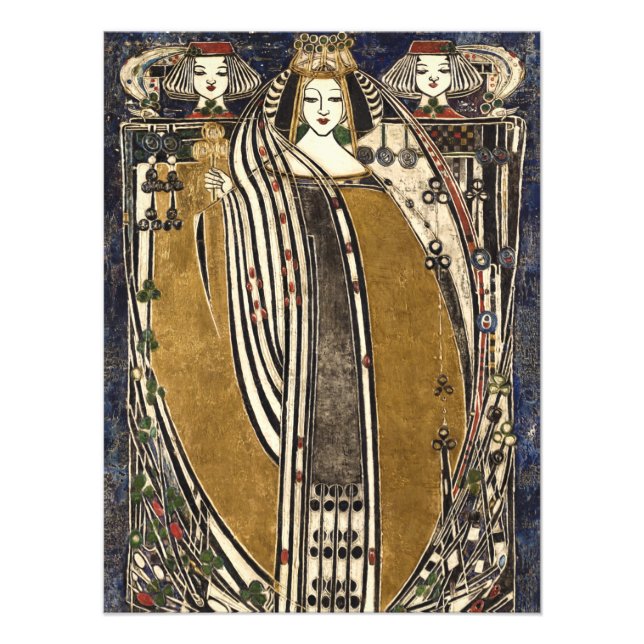 Foto Reina de clubes por Margaret Macdonald Mackintosh (Frente)