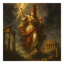 Foto Relámpago de Atenas: Diosa de la sabiduría y el po