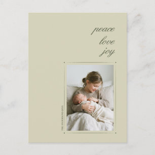 Foto religiosa de Navidad de Paz Amor Alegría 