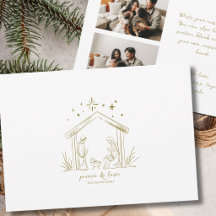 Foto religiosa de Navidad moderna de la Natividad