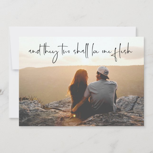 Foto religiosa Guardar la tarjeta de fecha KJV Ver (Anverso)