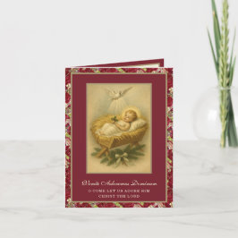 Foto religiosa vintage de Navidad del Niño Jesús