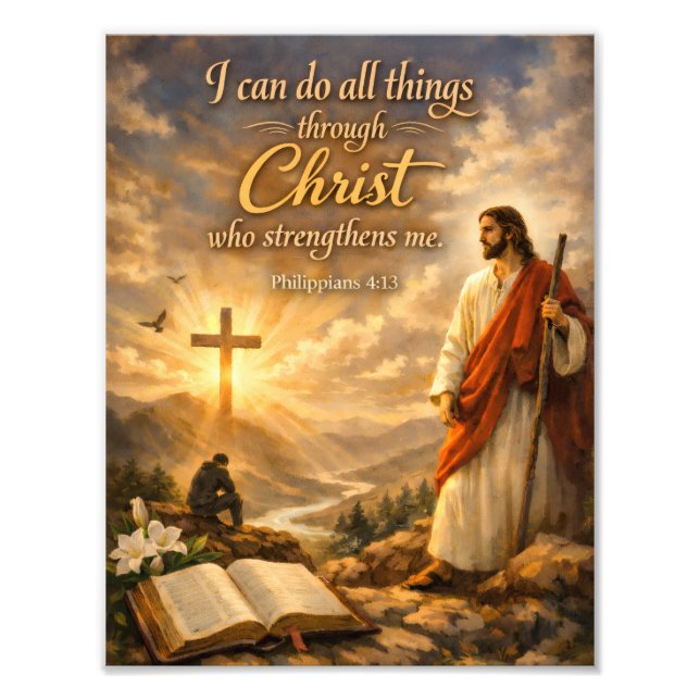 Foto Religious Bible verse sayings quotes wall art (Frente)