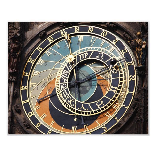 Foto Reloj Astronómico En Praque (Frente)
