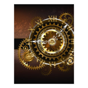 Foto Reloj de vapor con engranajes antiguos