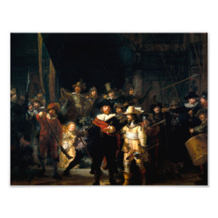 Foto Rembrandt la impresión del guardia nocturna