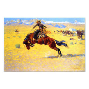 Foto Remington Old West Horse y Cowboy