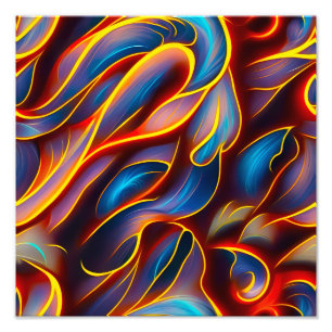 Foto Remolino abstracto llamas azules rojas