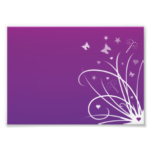 Foto Remolino de mariposa morada y rosa