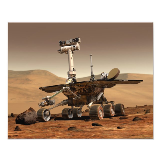 Foto Rendición artística de Mars Rover (Frente)