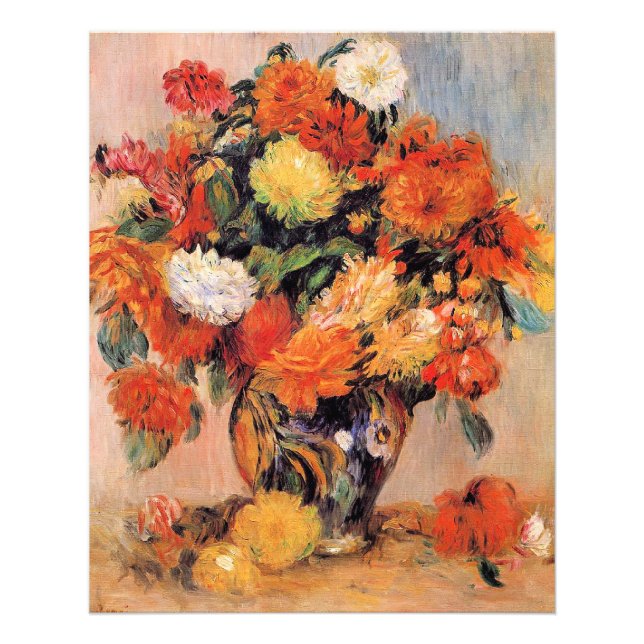 Foto Renoir - Jarrón de Flores, 1884, (Frente)