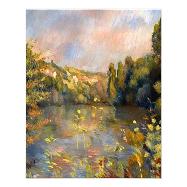 Foto Renoir - Lakeside, pintura de paisajes (Frente)