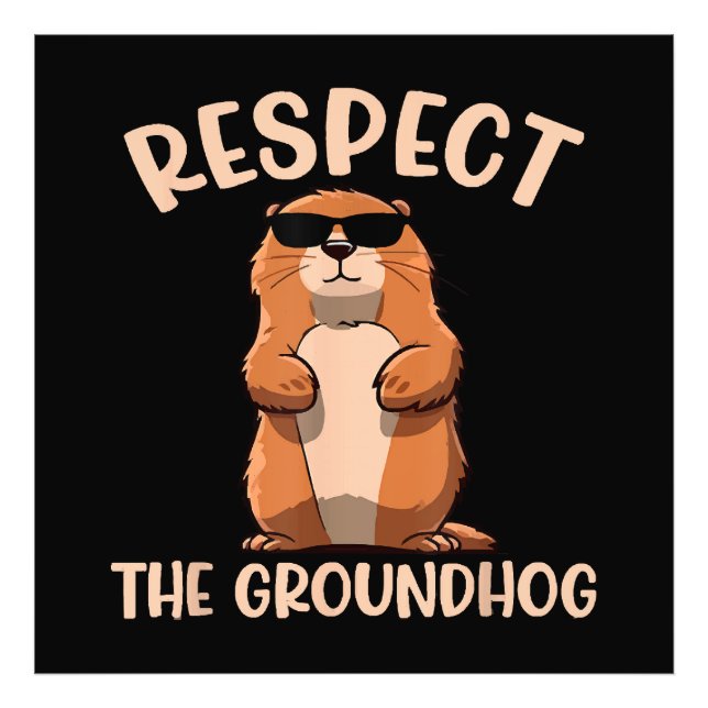 Foto Respeto por el Día de los Groundhog-Woodchuck (Frente)