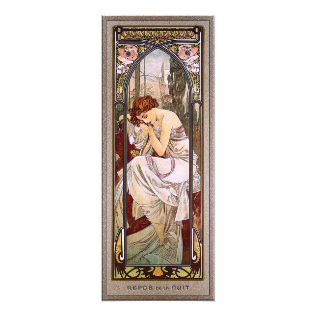 Foto Resto de la noche por Alphonse Mucha (Frente)