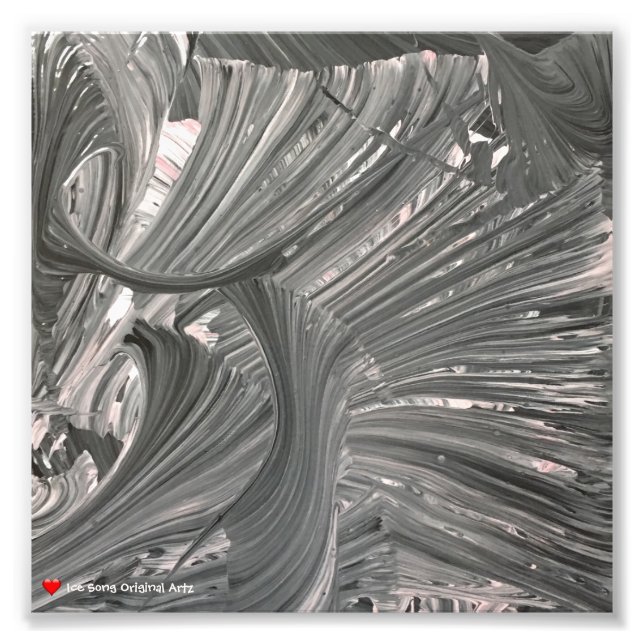 Foto Resumen blanco negro 3 D (Frente)