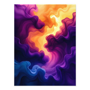 Foto Resumen de arte marino, color de agua morado y ama
