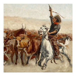 Foto Resumen de arte occidental de Frederic Remington