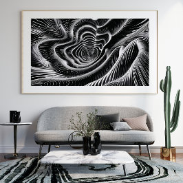 Foto Resumen de Swirl en blanco y negro